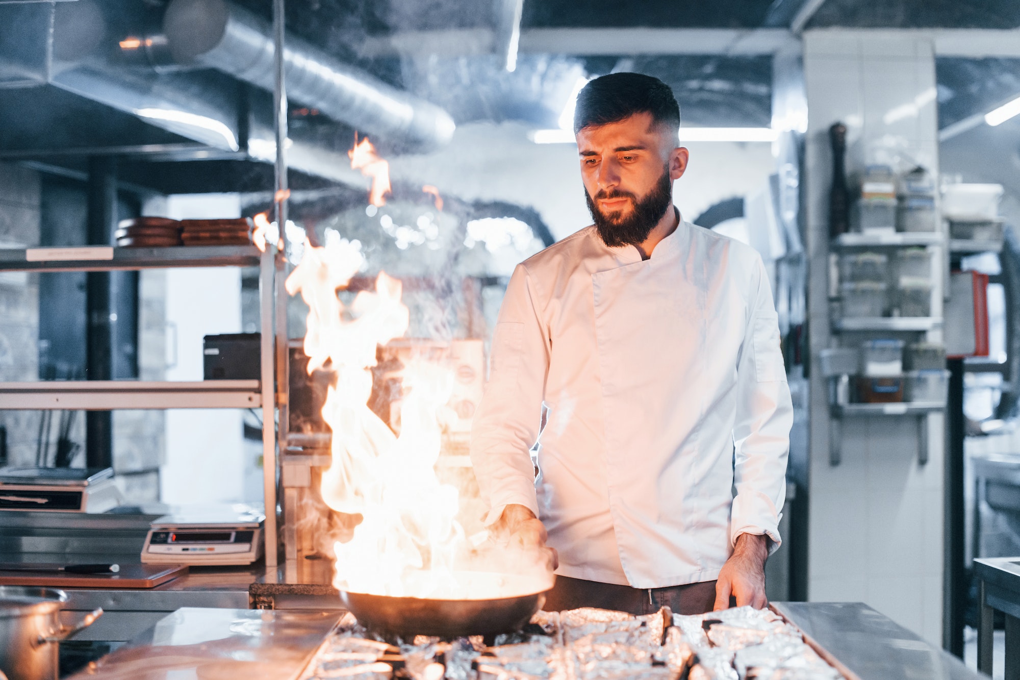Chef and kitchen preparation for catering in Kochi